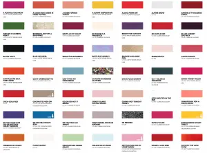 OPI Colour Chart